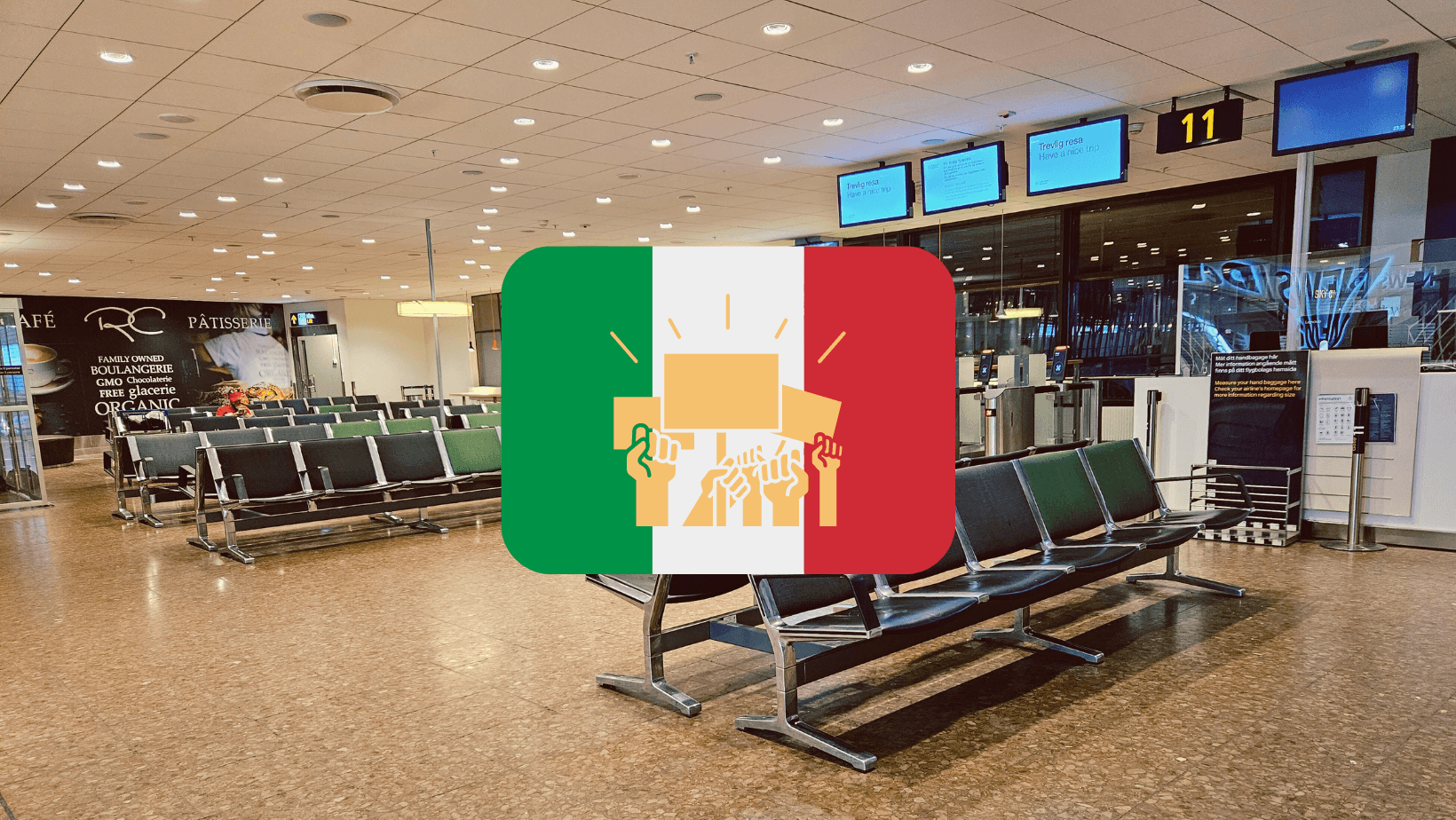 Italiensk flygstrejk påverkar svenska resenärer